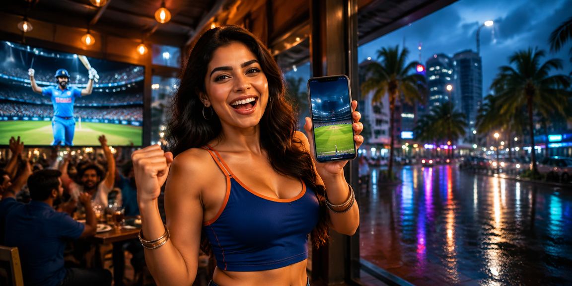 Neon cricket betting scene in India
